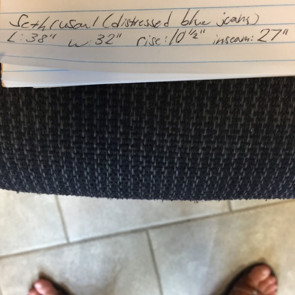 Seethrusoul Stretch Ankle Skinny Distressed Jeans High Rise Blue Size 30 NWT - Picture 7 of 7